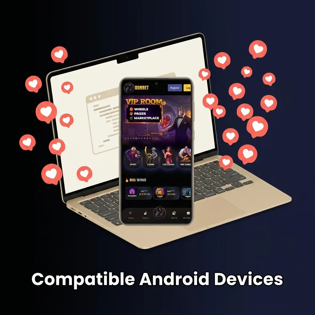 Donbet app compatible Android devices including Samsung Galaxy, Google Pixel, OnePlus, Xiaomi, and Sony Xperia models