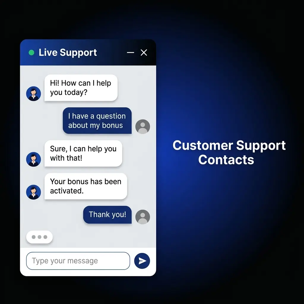 Donbet customer support contacts showing live chat, email, Telegram, and help centre options for UK players