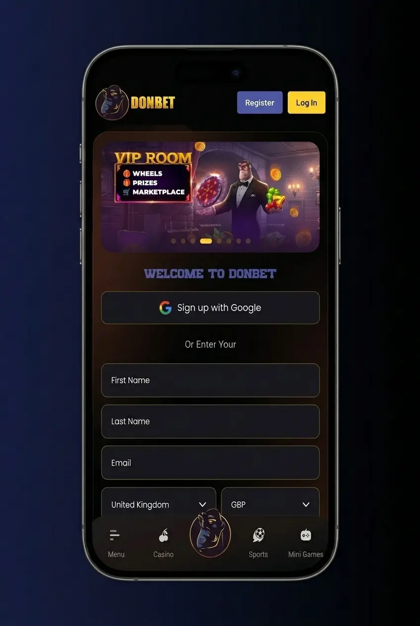 Step-by-step guide on how to claim a Donbet bonus in the UK, covering registration, deposit, promo code, and activation
