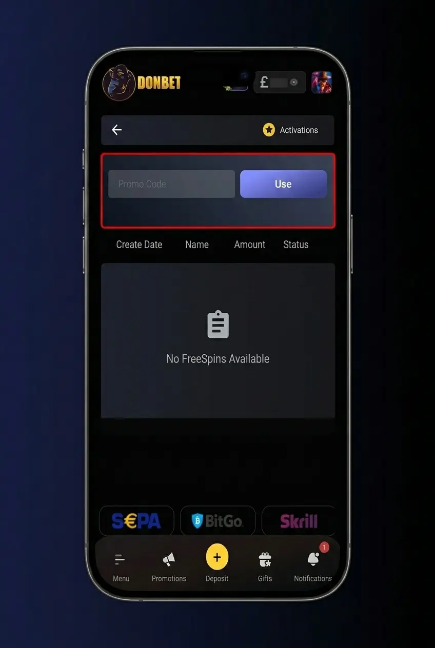 Step-by-step guide on how to claim a Donbet bonus in the UK, covering registration, deposit, promo code, and activation