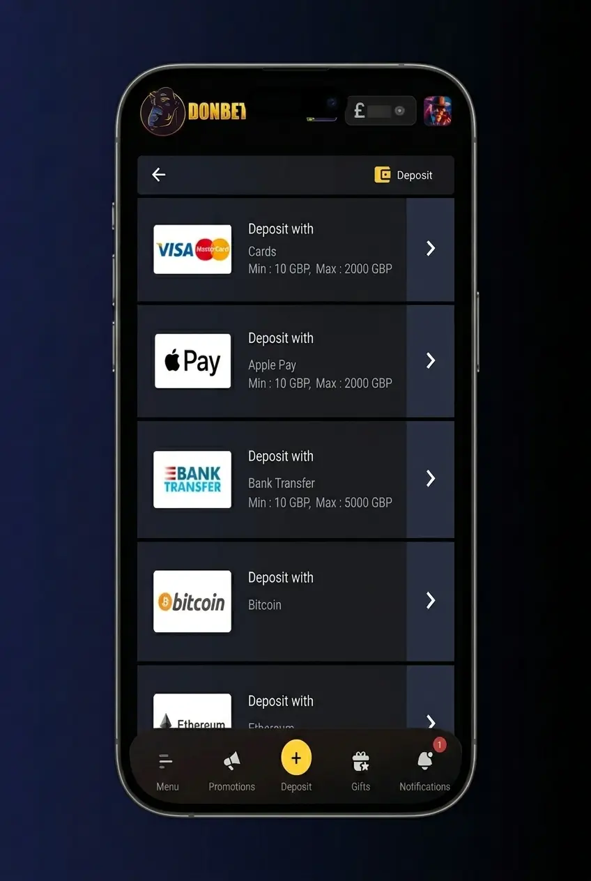 Step-by-step guide on how to claim and use a bonus at Donbet in the United Kingdom