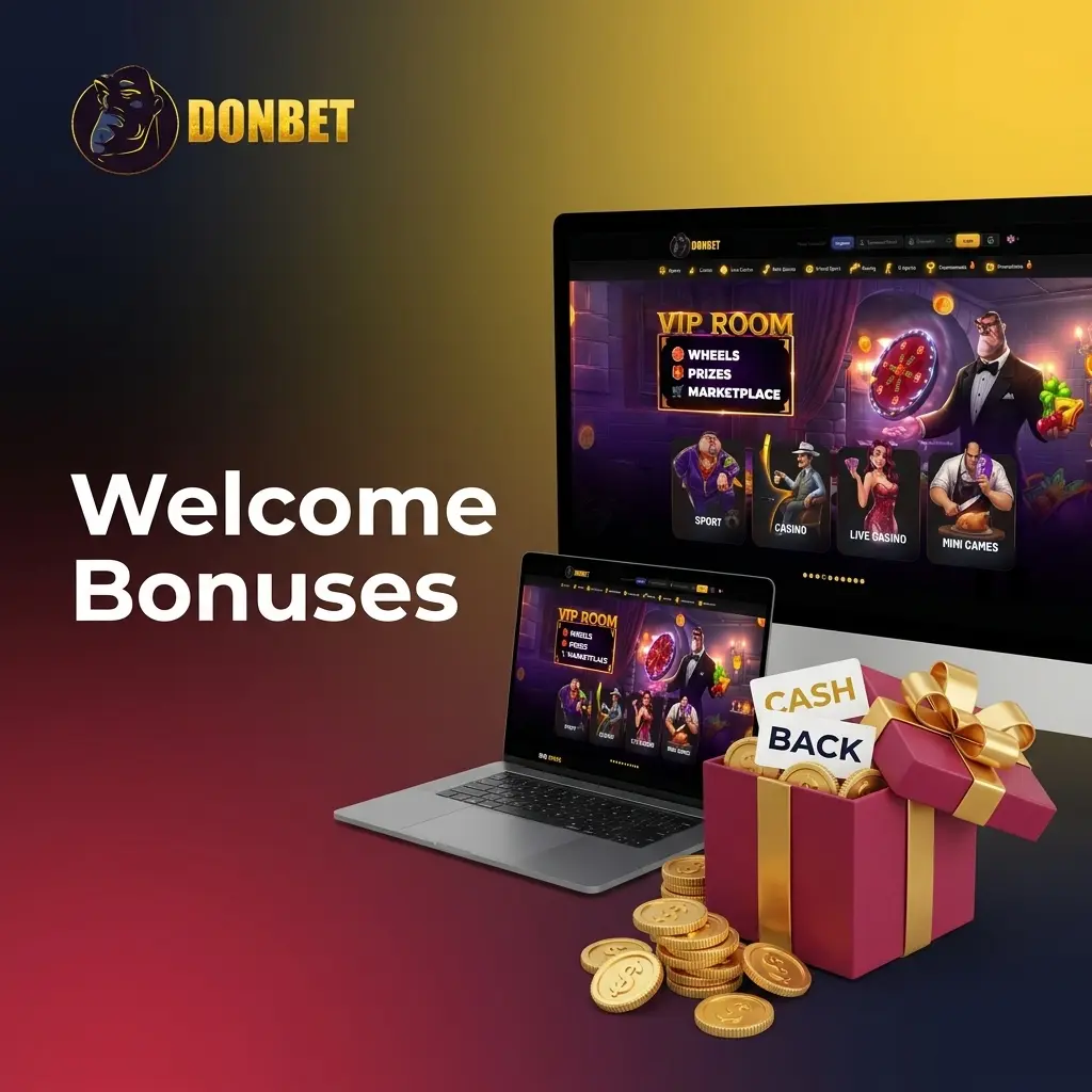 Donbet welcome bonus offer showing 120% match up to 600 USD for new UK players on first deposit