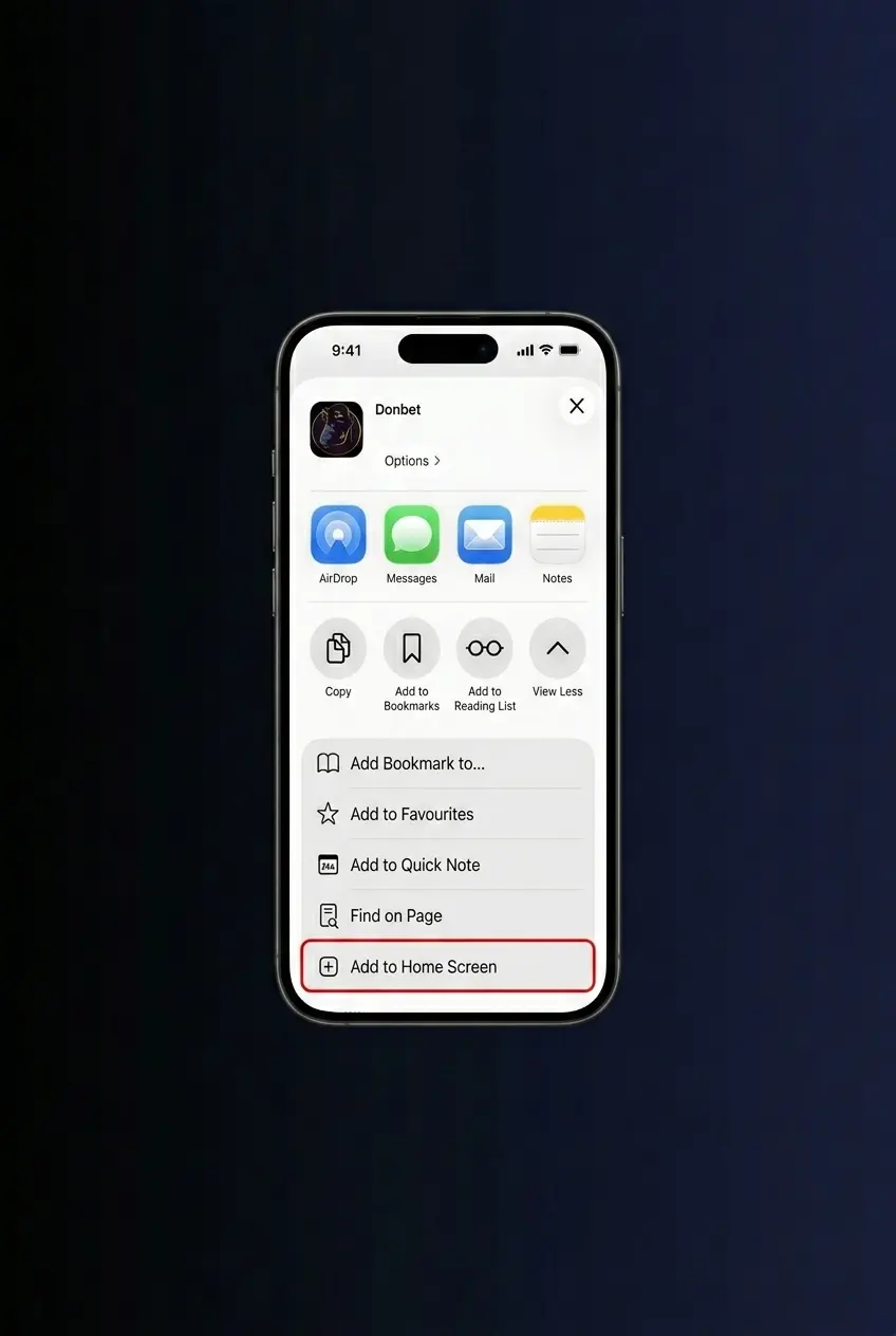 Step-by-step guide to downloading the Donbet iOS app on iPhone or iPad via the App Store in 5 simple steps