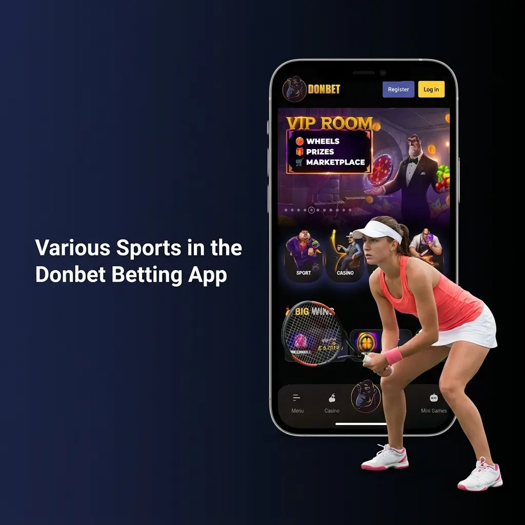 Donbet app sports betting markets including football, basketball, tennis, cricket, rugby, ice hockey, boxing, golf, and eSports