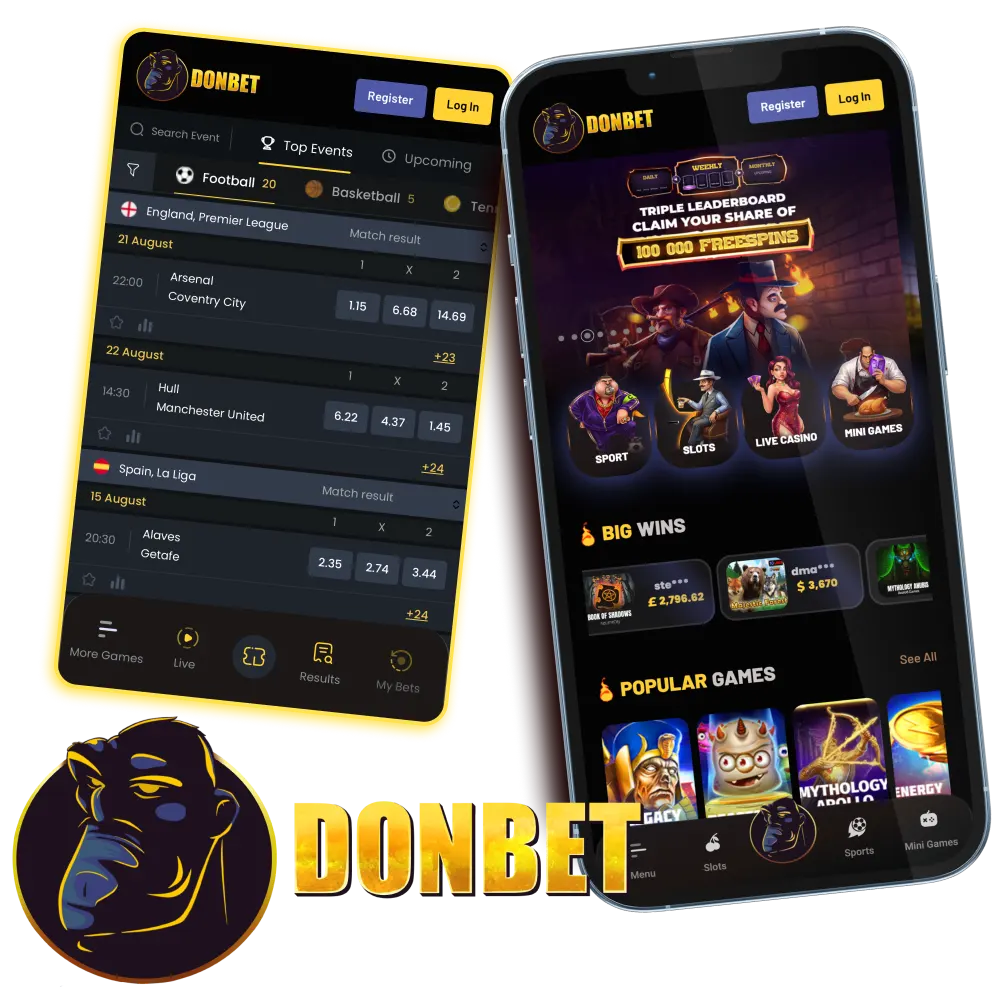 Donbet app gives UK players legal Android and iOS access to betting.